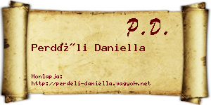 Perdéli Daniella névjegykártya